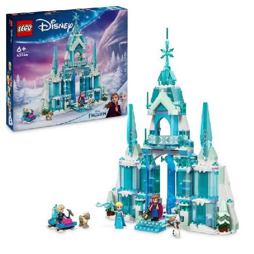 Jeu D'assemblage - Jeu De Construction - Jeu De Manipulation LEGO | Disney 43244 Le palais de glace d'Elsa. jouet de construction pour enfants et fans