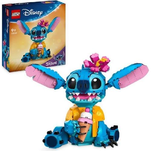 Jeu D'assemblage - Jeu De Construction - Jeu De Manipulation LEGO | Disney 43249 Stitch. Jeu de Construction pour Enfants. Cornet de Glace et Figurine