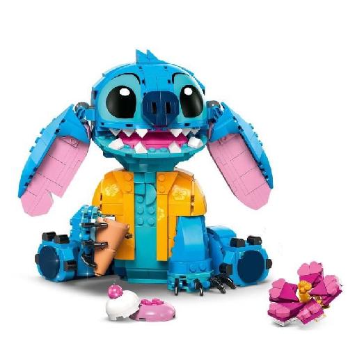 Jeu D'assemblage - Jeu De Construction - Jeu De Manipulation LEGO | Disney 43249 Stitch. Jeu de Construction pour Enfants. Cornet de Glace et Figurine