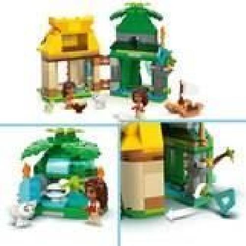 Jeu D'assemblage - Jeu De Construction - Jeu De Manipulation LEGO | Disney 43260 L'île de Vaiana miniature Jeu de construction Maison de mini-poupées