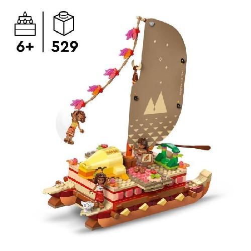 Jeu D'assemblage - Jeu De Construction - Jeu De Manipulation LEGO | Disney 43270 Le bateau d'aventure de Vaiana - Jeu a construire et cadeau des 6 ans