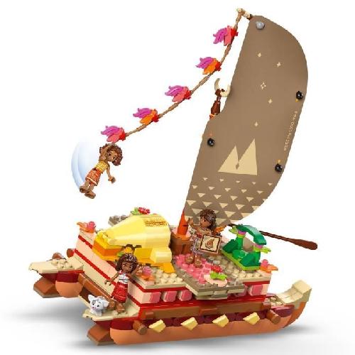 Jeu D'assemblage - Jeu De Construction - Jeu De Manipulation LEGO | Disney 43270 Le bateau d'aventure de Vaiana - Jeu a construire et cadeau des 6 ans