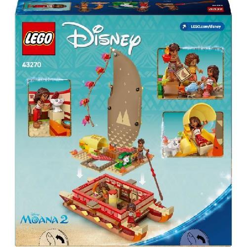 Jeu D'assemblage - Jeu De Construction - Jeu De Manipulation LEGO | Disney 43270 Le bateau d'aventure de Vaiana - Jeu a construire et cadeau des 6 ans