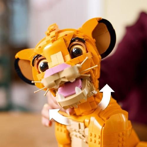 Jeu D'assemblage - Jeu De Construction - Jeu De Manipulation LEGO Disney Classic 43247 Simba. le jeune Roi lion. figurine d'animal collector