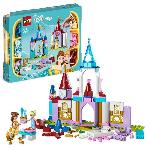 LEGO Disney Princess 43219 Châteaux Créatifs. Jouet Château avec Mini-Poupées Belle et Cendrillon