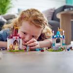 Jeu D'assemblage - Jeu De Construction - Jeu De Manipulation LEGO Disney Princess 43219 Châteaux Créatifs. Jouet Château avec Mini-Poupées Belle et Cendrillon