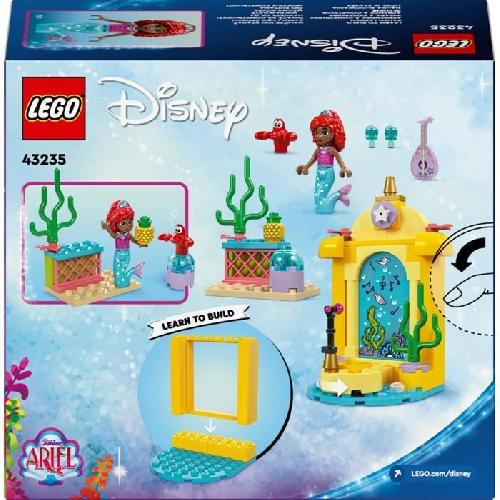 Jeu D'assemblage - Jeu De Construction - Jeu De Manipulation LEGO | Disney Princess 43235 La scene musicale d'Ariel. jeu pour les fans du dessin animé