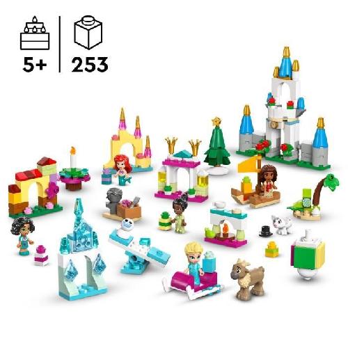 Jeu D'assemblage - Jeu De Construction - Jeu De Manipulation LEGO | Disney Princess 43253 Calendrier de l'Avent 2024 - Cadeau Noël pour les Enfants