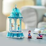 Jeu D'assemblage - Jeu De Construction - Jeu De Manipulation LEGO Disney Princesse 43218 Le Manege Magique d'Anna et Elsa. Jouet Reine des Neiges avec Figurine Olaf
