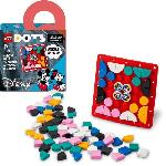Jeu D'assemblage - Jeu De Construction - Jeu De Manipulation LEGO DOTS 41963 - Plaque a Coudre Mickey Mouse et Minnie Mouse - Jeu de construction creatif pour enfants