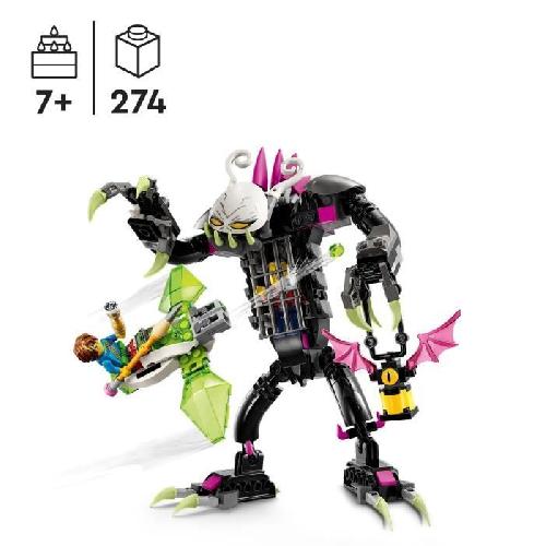 Jeu D'assemblage - Jeu De Construction - Jeu De Manipulation LEGO DREAMZzz 71455 Le Monstre-Cage. Jouet avec Figurines de Z-Blob en Mini-Avion ou Moto Volante