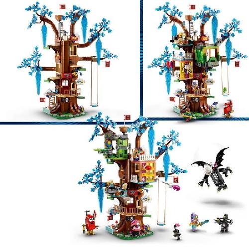 Jeu D'assemblage - Jeu De Construction - Jeu De Manipulation LEGO DREAMZzz 71461 La Cabane Fantastique dans l'Arbre. Jouet. avec Minifigurines Mateo et Izzie