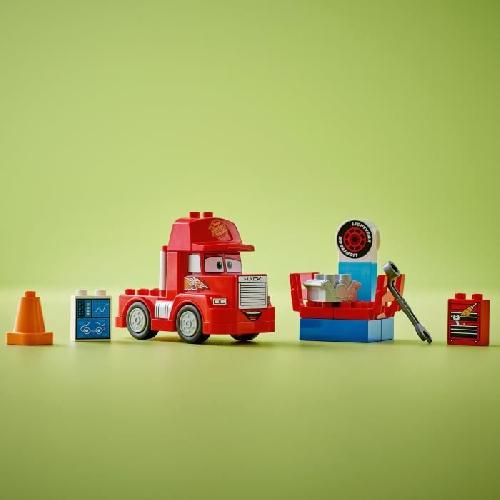 Jeu D'assemblage - Jeu De Construction - Jeu De Manipulation LEGO DUPLO | 10417 Cars Disney et Pixar Mack a la Course. Jouet a Roues pour Enfants