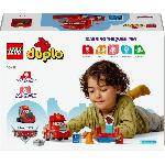 Jeu D'assemblage - Jeu De Construction - Jeu De Manipulation LEGO DUPLO | 10417 Cars Disney et Pixar Mack a la Course. Jouet a Roues pour Enfants