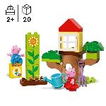 Jeu D'assemblage - Jeu De Construction - Jeu De Manipulation LEGO DUPLO 10431 Le Jardin et la Cabane dans l'Arbre de Peppa Pig - Jouet Créatif