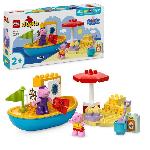 Jeu D'assemblage - Jeu De Construction - Jeu De Manipulation LEGO DUPLO 10432 Le Voyage en Bateau de Peppa Pig - Set de Jeu de Bain pour Tout-petits