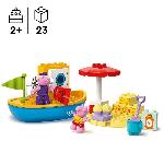 Jeu D'assemblage - Jeu De Construction - Jeu De Manipulation LEGO DUPLO 10432 Le Voyage en Bateau de Peppa Pig - Set de Jeu de Bain pour Tout-petits