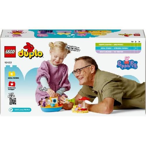 Jeu D'assemblage - Jeu De Construction - Jeu De Manipulation LEGO DUPLO 10432 Le Voyage en Bateau de Peppa Pig - Set de Jeu de Bain pour Tout-petits