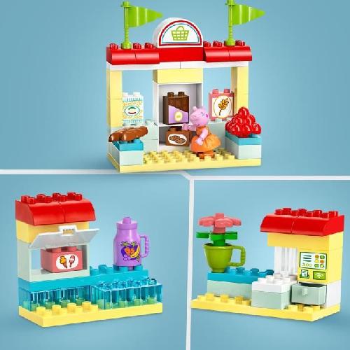 Jeu D'assemblage - Jeu De Construction - Jeu De Manipulation LEGO DUPLO 10434 Le Supermarché de Peppa Pig - Jouet Enfants 2 Ans