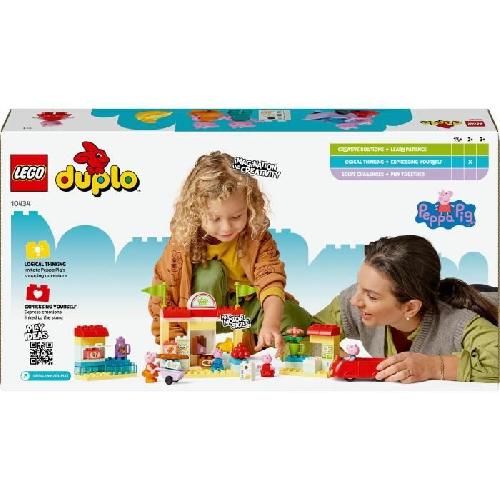 Jeu D'assemblage - Jeu De Construction - Jeu De Manipulation LEGO DUPLO 10434 Le Supermarché de Peppa Pig - Jouet Enfants 2 Ans