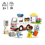 Jeu D'assemblage - Jeu De Construction - Jeu De Manipulation LEGO DUPLO 10447 L'ambulance et le chauffeur - Jouet interactif pour les enfants des 2 ans