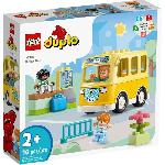 Jeu D'assemblage - Jeu De Construction - Jeu De Manipulation LEGO DUPLO 10988 Le Voyage en Bus. Jouet Éducatif pour Développer la Motricité Fine. Enfants 2 Ans