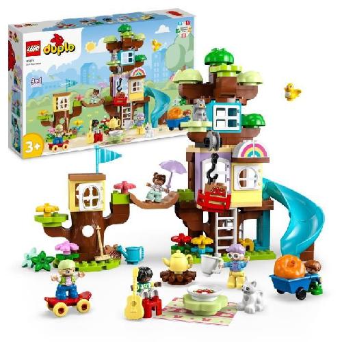 Jeu D'assemblage - Jeu De Construction - Jeu De Manipulation LEGO DUPLO 10993 La Cabane dans l'Arbre 3-en-1. Jouet Éducatif pour Enfants Des 3 Ans. avec Briques