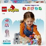 Jeu D'assemblage - Jeu De Construction - Jeu De Manipulation LEGO DUPLO | Disney 10418 Elsa et Bruni dans la Foret Enchantée. Jouet de Construction