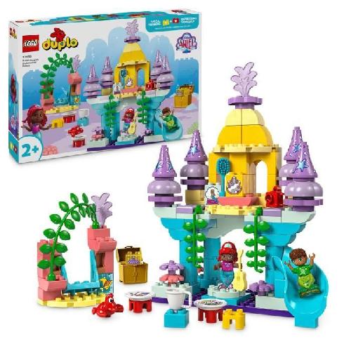 Jeu D'assemblage - Jeu De Construction - Jeu De Manipulation LEGO DUPLO - Disney 10435 Le palais sous-marin magique d'Ariel - Poupee La Petite Sirene