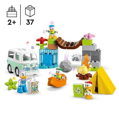 Jeu D'assemblage - Jeu De Construction - Jeu De Manipulation LEGO DUPLO Disney Mickey et ses Amis 10997 L'Aventure au Camping. Jouet avec Figurines Daisy Duck