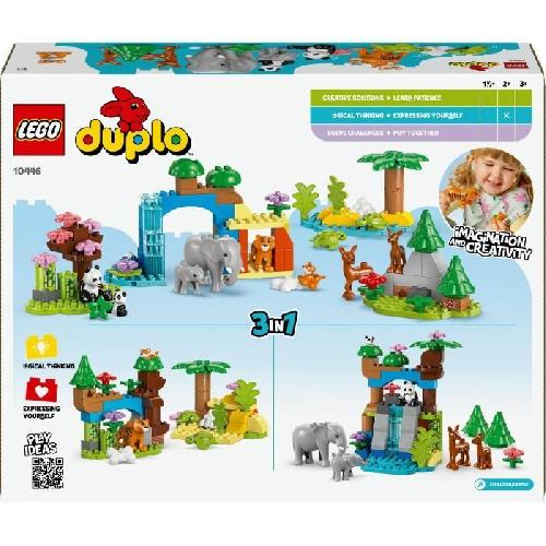 Jeu D'assemblage - Jeu De Construction - Jeu De Manipulation LEGO DUPLO Ma ville 10446 Familles d'animaux sauvages 3-en-1 - Jeux d'éveil avec animaux