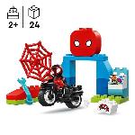 Jeu D'assemblage - Jeu De Construction - Jeu De Manipulation LEGO DUPLO Marvel 10424 L'aventure en moto de Spin - Jouet Spidey et ses Amis