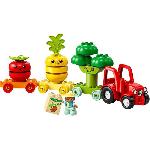 Jeu D'assemblage - Jeu De Construction - Jeu De Manipulation LEGO DUPLO My First 10982 Le Tracteur des Fruits et Légumes. Jouet a Empiler et a Trier