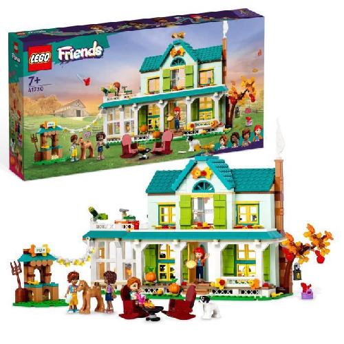 Jeu D'assemblage - Jeu De Construction - Jeu De Manipulation LEGO Friends 41730 La Maison d'Autumn. Jouet Animaux. Maison de Poupée avec Accessoires