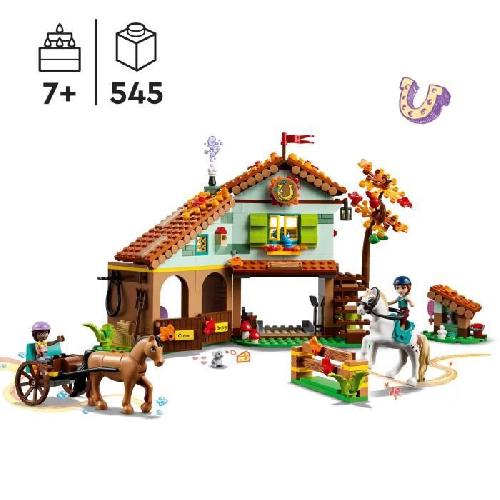 Jeu D'assemblage - Jeu De Construction - Jeu De Manipulation LEGO Friends 41745 L'Écurie d'Autumn. Jouet avec Chevaux. Carrosse. Cadeau Équitation