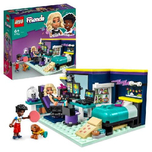 Jeu D'assemblage - Jeu De Construction - Jeu De Manipulation LEGO Friends 41755 La Chambre de Nova. Jouet sur le Theme du Gaming. avec Mini-Poupée