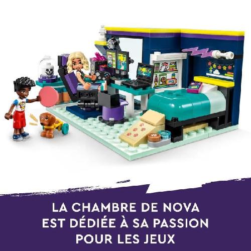 Jeu D'assemblage - Jeu De Construction - Jeu De Manipulation LEGO Friends 41755 La Chambre de Nova. Jouet sur le Theme du Gaming. avec Mini-Poupée