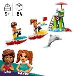 Jeu D'assemblage - Jeu De Construction - Jeu De Manipulation LEGO Friends 42623 Le jet-ski de la plage - Inclut un sauveteur - Jeu éducatif enfant