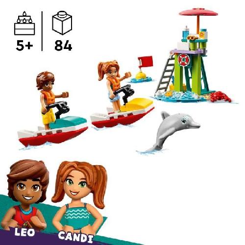 Jeu D'assemblage - Jeu De Construction - Jeu De Manipulation LEGO Friends 42623 Le jet-ski de la plage - Inclut un sauveteur - Jeu éducatif enfant