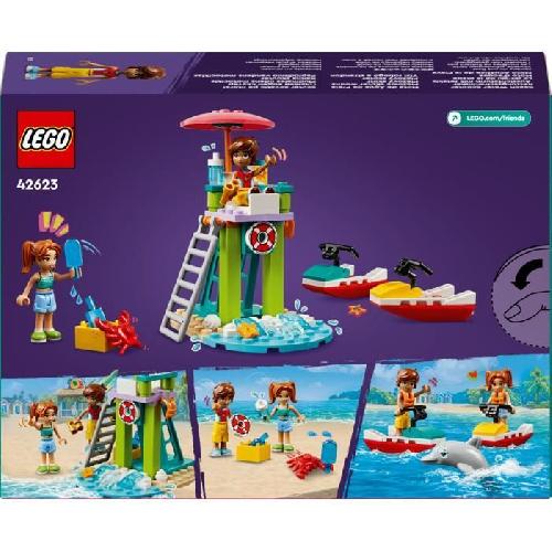 Jeu D'assemblage - Jeu De Construction - Jeu De Manipulation LEGO Friends 42623 Le jet-ski de la plage - Inclut un sauveteur - Jeu éducatif enfant