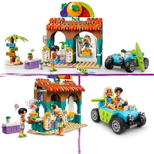 Jeu D'assemblage - Jeu De Construction - Jeu De Manipulation LEGO Friends 42625 Le bar a smoothies de la plage - Set boissons pour filles et garçons