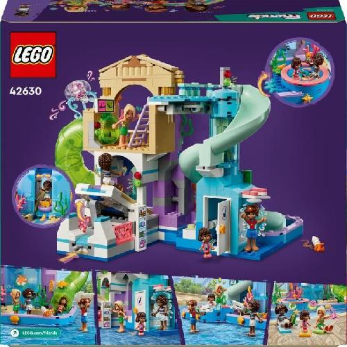 Jeu D'assemblage - Jeu De Construction - Jeu De Manipulation LEGO Friends 42630 Le parc aquatique de Heartlake City - Jouet Enfant 8 Ans