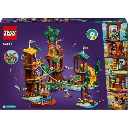 Jeu D'assemblage - Jeu De Construction - Jeu De Manipulation LEGO Friends 42631 La cabane dans l'arbre de la base de loisirs -Jeu créatif pour enfants