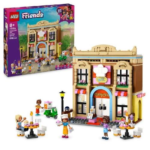 Jeu D'assemblage - Jeu De Construction - Jeu De Manipulation LEGO Friends 42655 Le restaurant et l'école de cuisine - Jeu de construction pour filles