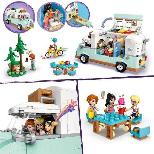 Jeu D'assemblage - Jeu De Construction - Jeu De Manipulation LEGO Friends 42663 Camping-car de l'amitié - Jouet de construction pour filles des 7 ans