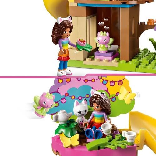 Jeu D'assemblage - Jeu De Construction - Jeu De Manipulation LEGO Gabby et la Maison Magique 10787 La Fete au Jardin de Fée Minette. Jouet avec Figurines