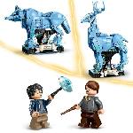 Jeu D'assemblage - Jeu De Construction - Jeu De Manipulation LEGO Harry Potter 76414 Expecto Patronum. Maquette 2-en-1 avec Figurines Animales Cerf et Loup