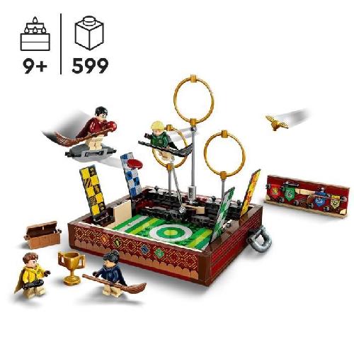 Jeu D'assemblage - Jeu De Construction - Jeu De Manipulation LEGO Harry Potter 76416 La Malle de Quidditch. Jouet 1 ou 2 Joueurs. avec 3 Jeux de Quidditch