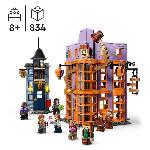 Jeu D'assemblage - Jeu De Construction - Jeu De Manipulation LEGO Harry Potter 76422 Le Chemin de Traverse - Weasley. Farces pour Sorciers Facetieux. Jouet