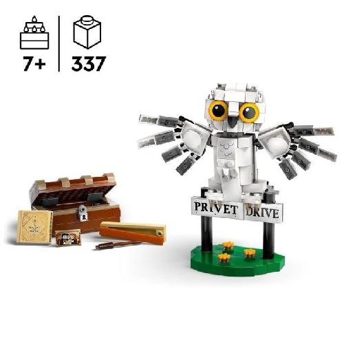 Jeu D'assemblage - Jeu De Construction - Jeu De Manipulation LEGO Harry Potter 76425 Hedwige au 4 Privet Drive. Jouet de Construction pour Enfants